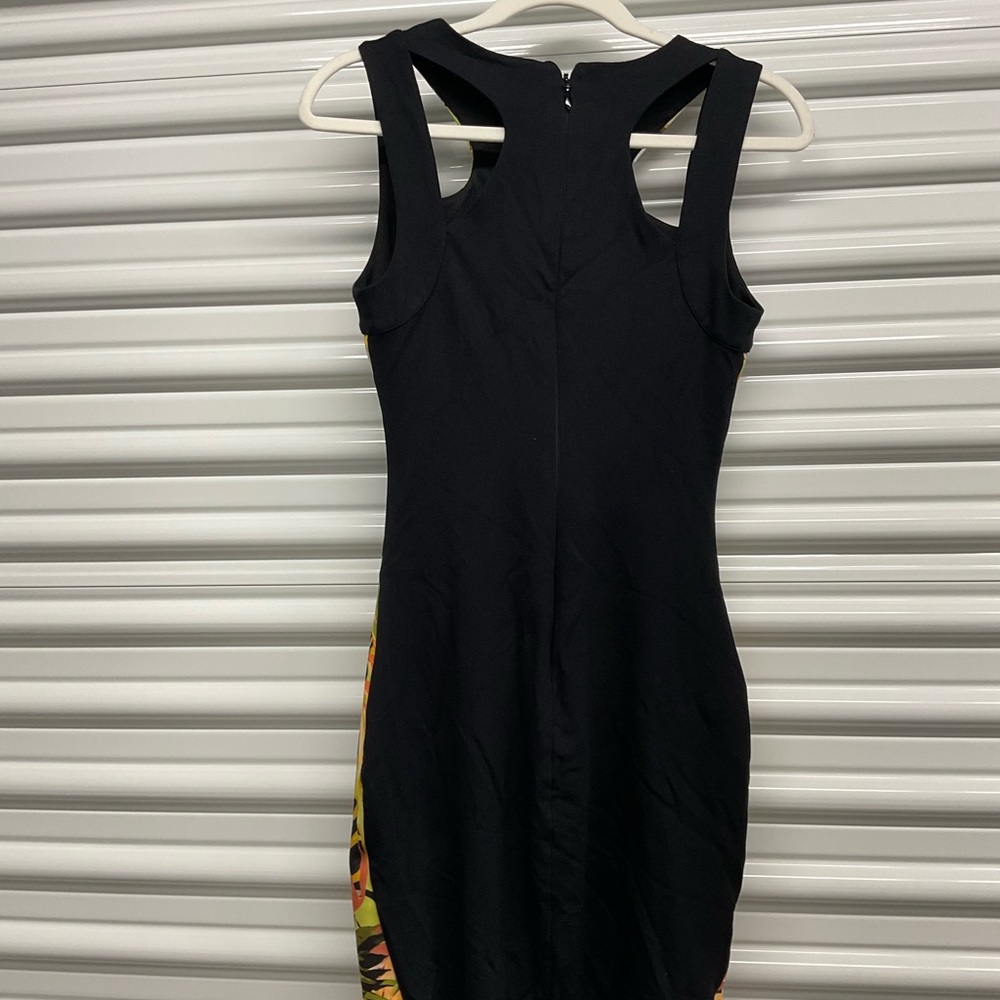 Bebe Black And Multicolor Patterned Mini Dress - image 5